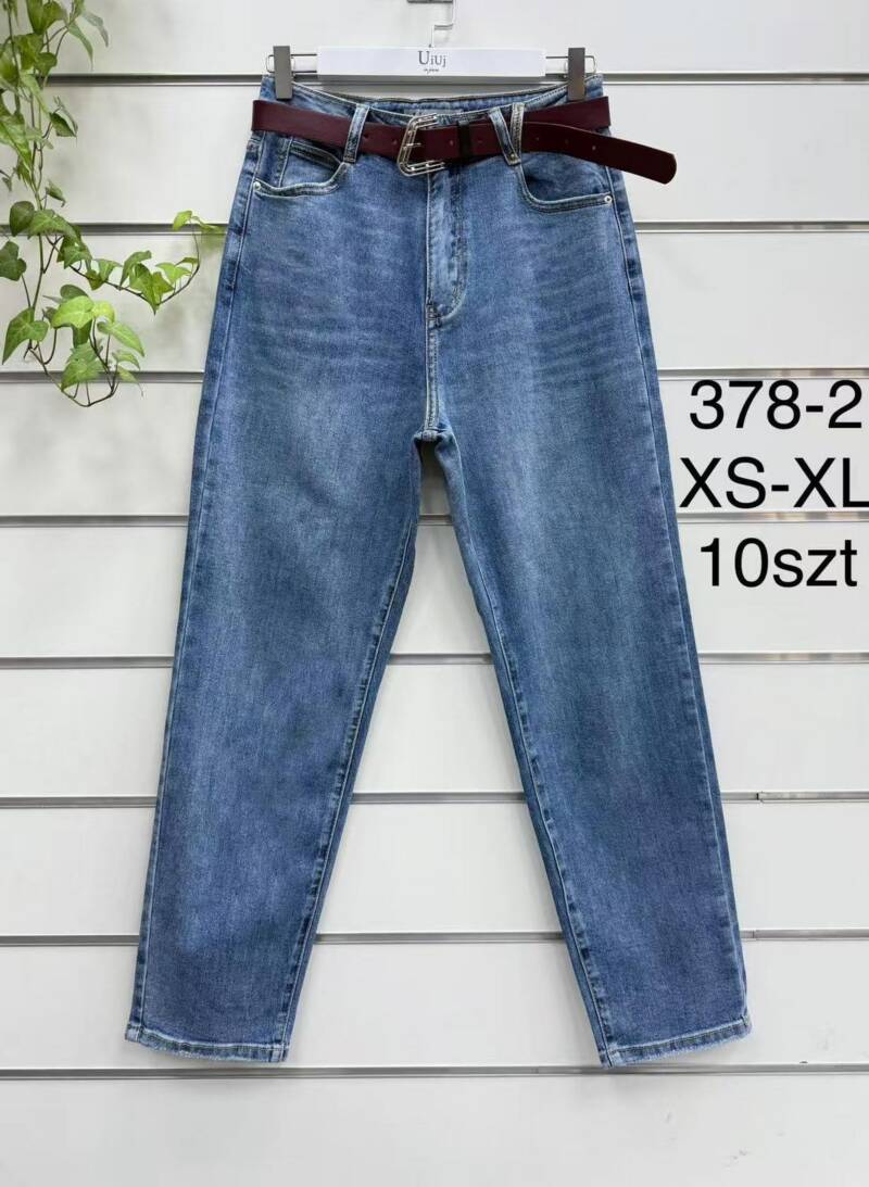 Spodnie damskie jeansy Roz XS-XL, 1 Kolor Paczka 10 szt